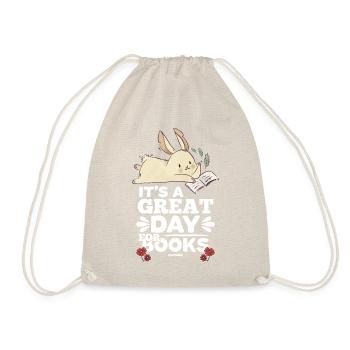 It's A Great Day For Books - Drawstring Bag - nature - Front