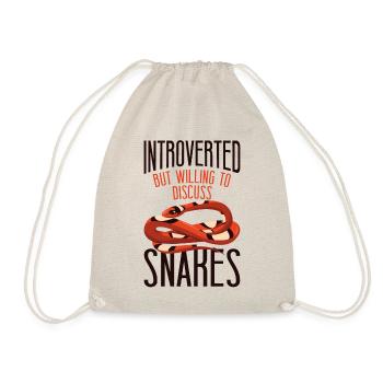 Snake Serpent Introverted But - Turnbeutel - Natur - Vorne