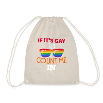 Gay Spruch Regenbogen Homo-Ehe - Turnbeutel - Natur - Vorne
