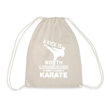 Karaté Arts Martiaux Technique de Punching - Sac de sport léger - nature - Devant