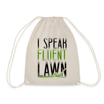 Lawn Mower Mowing Dad Father - Drawstring Bag - nature - Front