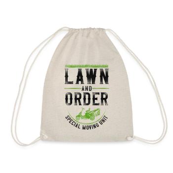 Lawn Mower Mowing Dad Father - Turnbeutel - Natur - Vorne