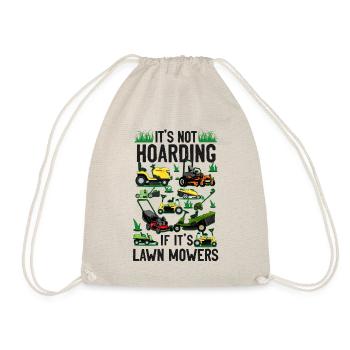 Lawn Mower Mowing Dad Father - Drawstring Bag - nature - Front