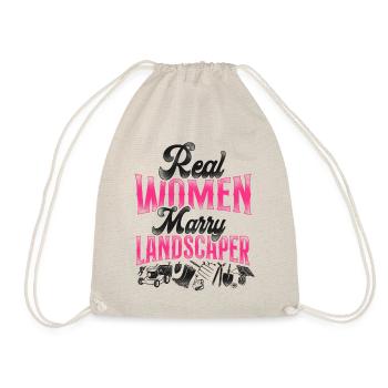 Landscaper Landscaping Landscape - Drawstring Bag - nature - Front