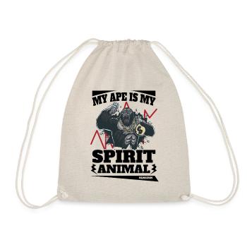 Mon singe est mon animal spirituel - Sac de sport léger - nature - Devant