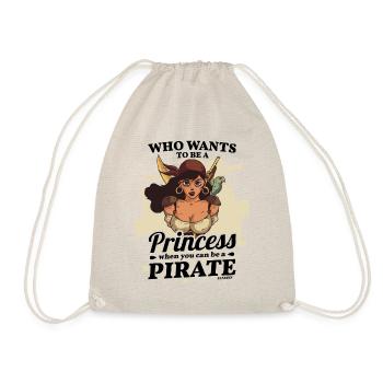 Qui veut être une princesse quand vous pouvez être un pirate - Sac de sport léger - nature - Devant