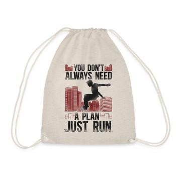 Parkour Free Running Traceur - Drawstring Bag - nature - Front