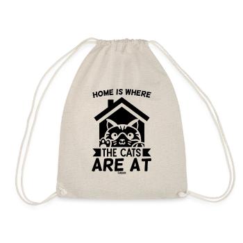 Animal Shelter Cat Cat Friend Gift - Drawstring Bag - nature - Front