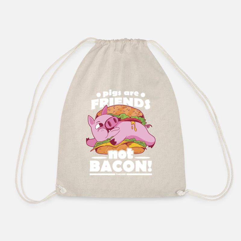 Pig Pig PigLet Sow Pigs Gift - Drawstring Bag - nature