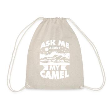 Posez-moi des questions sur mon chameau - Sac de sport léger - nature - Devant