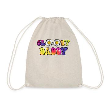 Groovy Daddy Matching Fathers Day - Turnbeutel - Natur - Vorne