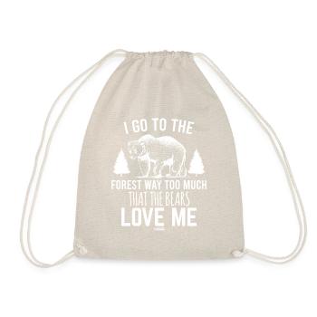 I Go To The Forest - Drawstring Bag - nature - Front