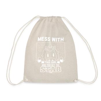 licorne cool pour les femmes et les filles - Sac de sport léger - nature - Devant