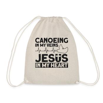 Canoë Canoë Jésus Foi Vintage - Sac de sport léger - nature - Devant