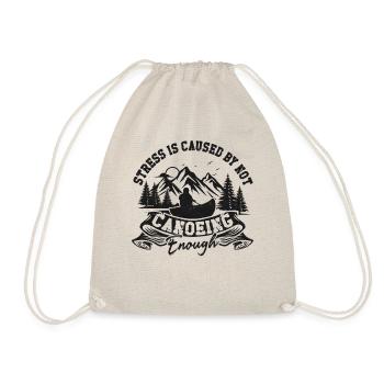 Canoe Canoeing Vintage Stress Is - Turnbeutel - Natur - Vorne