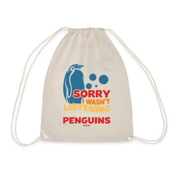 Désolé de ne pas écouter penguins - Sac de sport léger - nature - Devant