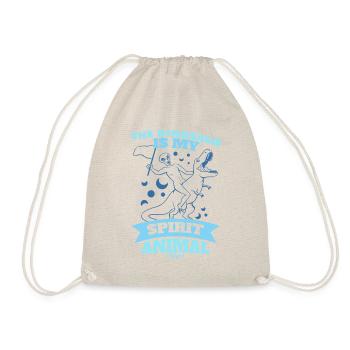 The Dinosaur Is My Spirit Animal - Drawstring Bag - nature - Front