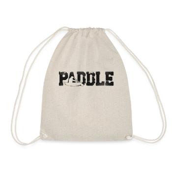 Canoe Canoeing Vintage Paddle - Turnbeutel - Natur - Vorne