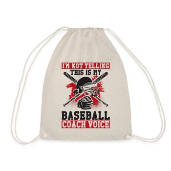 Baseball Fan Coach Vintage I'm Not - Drawstring Bag - nature - Front