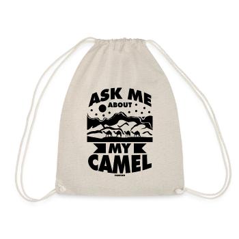 Posez-moi des questions sur mon chameau - Sac de sport léger - nature - Devant