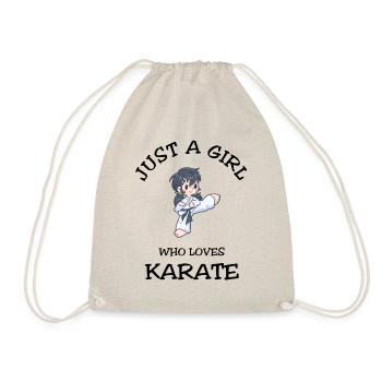 Juste une fille qui aime le karaté - Sac de sport léger - nature - Devant