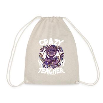 Crazy Teacher - Drawstring Bag - nature - Front