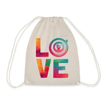 Archery Bow Archer Girl Water - Drawstring Bag - nature - Front