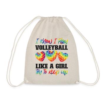 Joueuse de volleyball Team Girl Tie - Sac de sport léger - nature - Devant