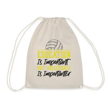 Volleyball Player Team Education - Drawstring Bag - nature - Front