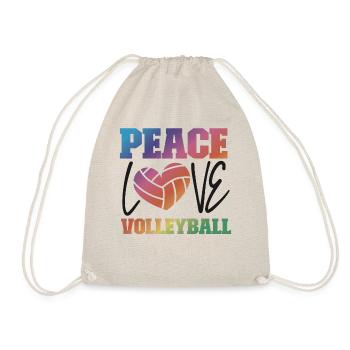 Joueur de volleyball Équipe Peace Love - Sac de sport léger - nature - Devant