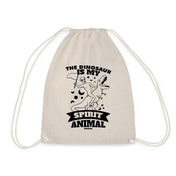 The Dinosaur Is My Spirit Animal - Drawstring Bag - nature - Front