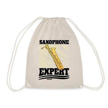 Saxophone Expert - Drawstring Bag - nature - Front