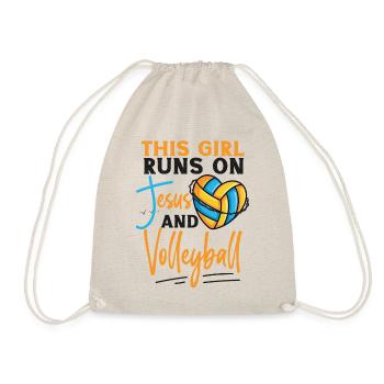Joueur de volleyball Équipe Cette fille - Sac de sport léger - nature - Devant