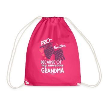 tricoter - Sac de sport léger - fuchsia - Devant
