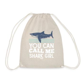 Mrs. Shark Sea Monster Underwater - Drawstring Bag - nature - Front