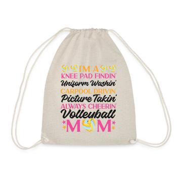 Volleyball Player Team Mom Mother - Turnbeutel - Natur - Vorne