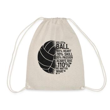 Volleyball Player Team Volleyball - Drawstring Bag - nature - Front