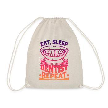 Manger Sommeil Dentiste Répéter Zahnarzt - Sac de sport léger - nature - Devant