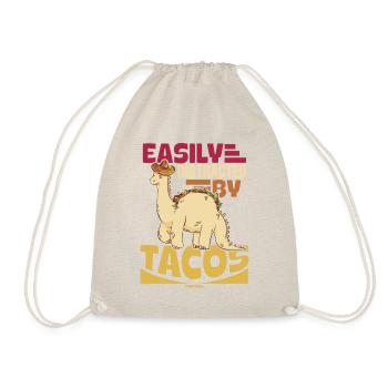 Easily Distracted By Tacos - Drawstring Bag - nature - Front