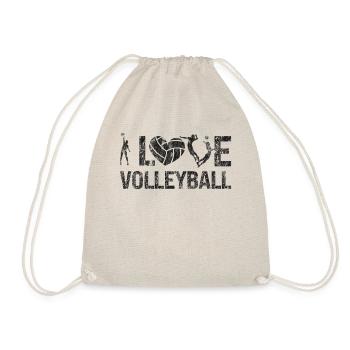 Volleyball Player Team Vintage I - Turnbeutel - Natur - Vorne