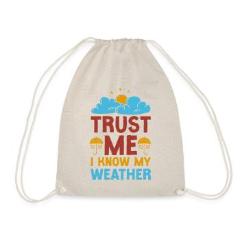 Meteorologist Weather Forecast - Drawstring Bag - nature - Front