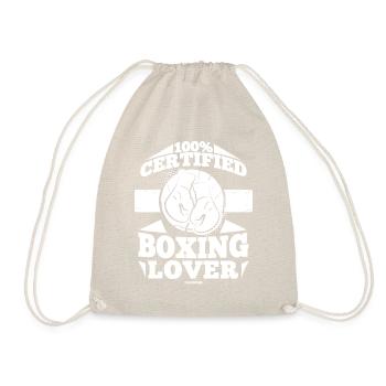 100% Certified Boxing Lover - Drawstring Bag - nature - Front