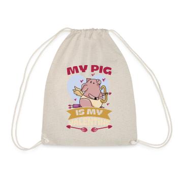Pig Pig PigLet Sow Pigs Gift - Drawstring Bag - nature - Front