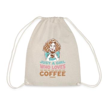 Juste une fille qui aime le café - Sac de sport léger - nature - Devant