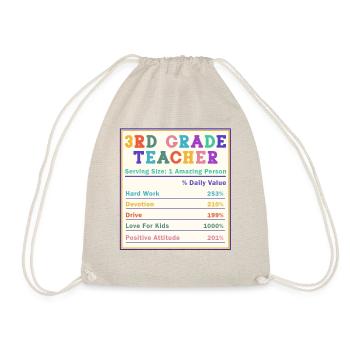 Valeur nutritive d’un enseignant de 3e année - Sac de sport léger - nature - Devant