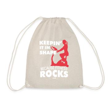 Sports Girls Woman Mother Lose Weight - Drawstring Bag - nature - Front