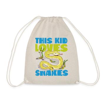 Serpent serpent que cet enfant aime - Sac de sport léger - nature - Devant