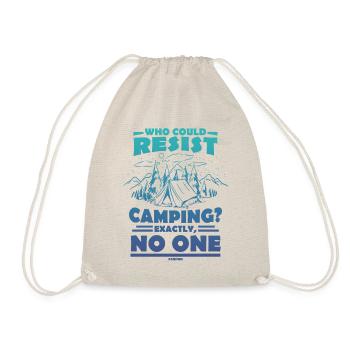 Camping Camping Holiday Tent Gift - Drawstring Bag - nature - Front