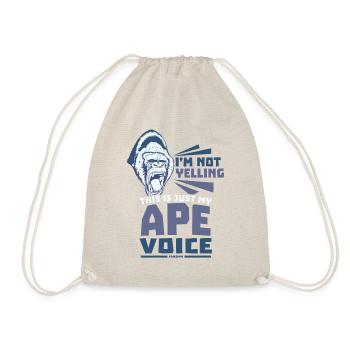 Je ne crie pas c’est juste ma voix de singe - Sac de sport léger - nature - Devant