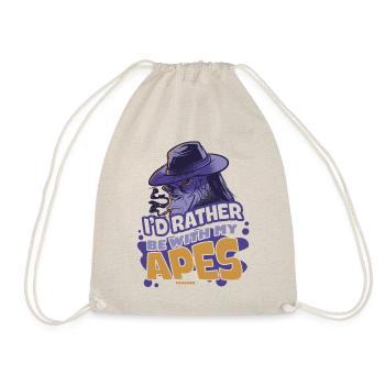 Je préfère être avec mes singes - Sac de sport léger - nature - Devant